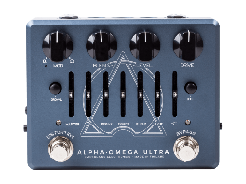 Darkglass Electronics Alpha Omega Ultra Dual Bass Preamp/OD Effects Pedal w/Aux In