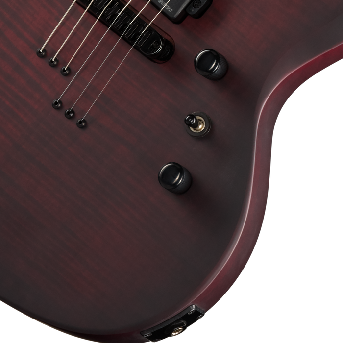 Epiphone Prophecy SG Electric Guitar w/Case, Crimson Fog Satin