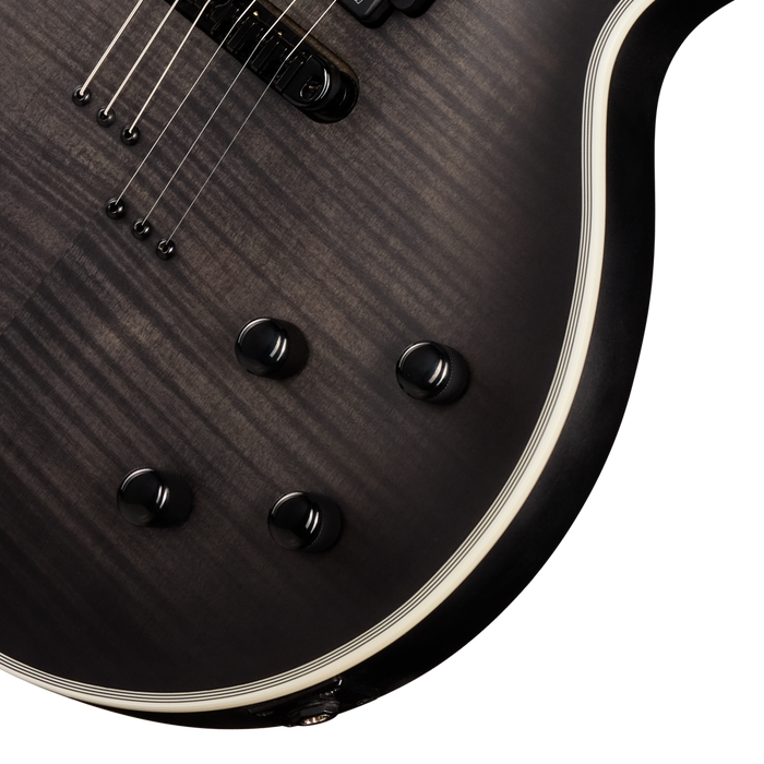 Epiphone Prophecy Les Paul Electric Guitar w/Case, Obsidian Storm Satin