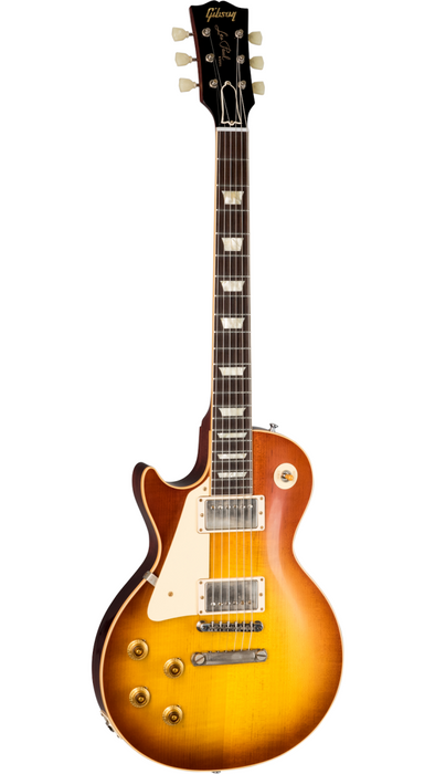 Gibson Custom Shop 1958 Les Paul Standard VOS Reissue Left-Handed Electric Guitar w/Hardshell Case, Iced Tea Burst