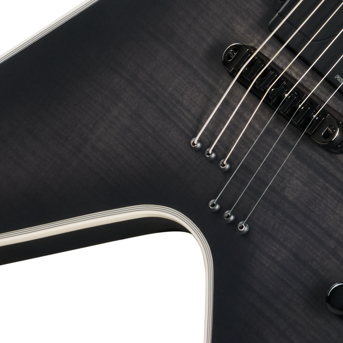 Epiphone Prophecy Flying V Electric Guitar w/Case, Obsidian Storm Satin