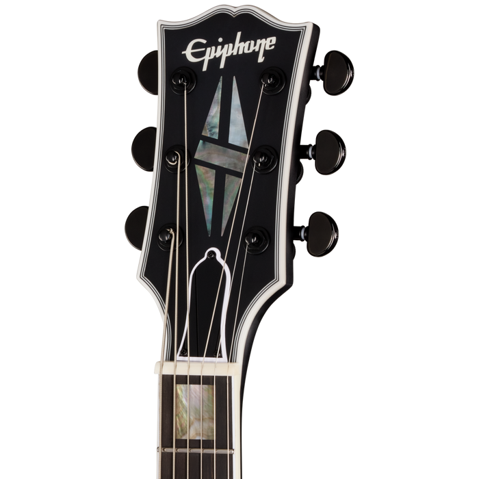 Epiphone Prophecy Les Paul Baritone Electric Guitar w/Case, Obsidian Storm Satin
