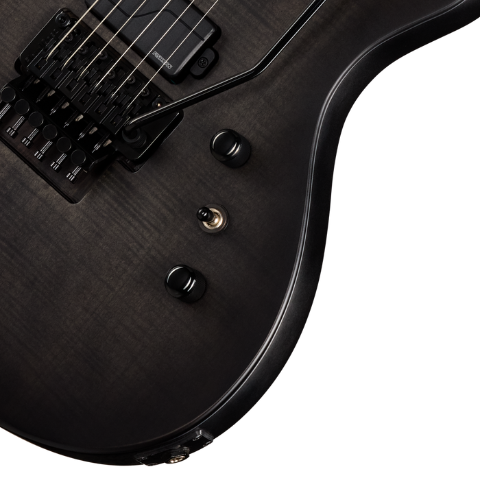 Epiphone Prophecy Victory FR Electric Guitar w/Case, Obsidian Storm Satin