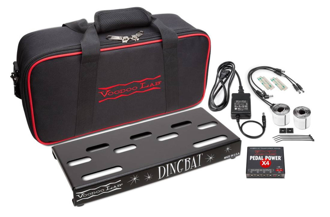 Voodoo Lab Dingbat Tiny Pedalboard Power Package w/ Pedal Power X4