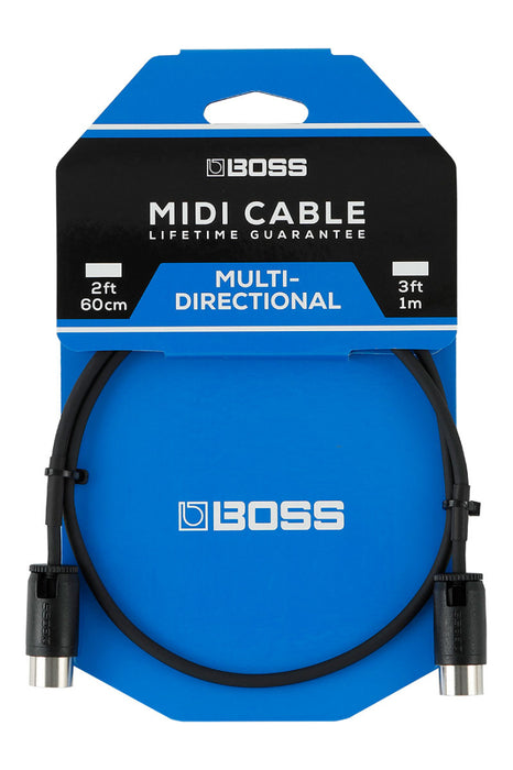 Boss Multi-directionnal Midi Cable 2'