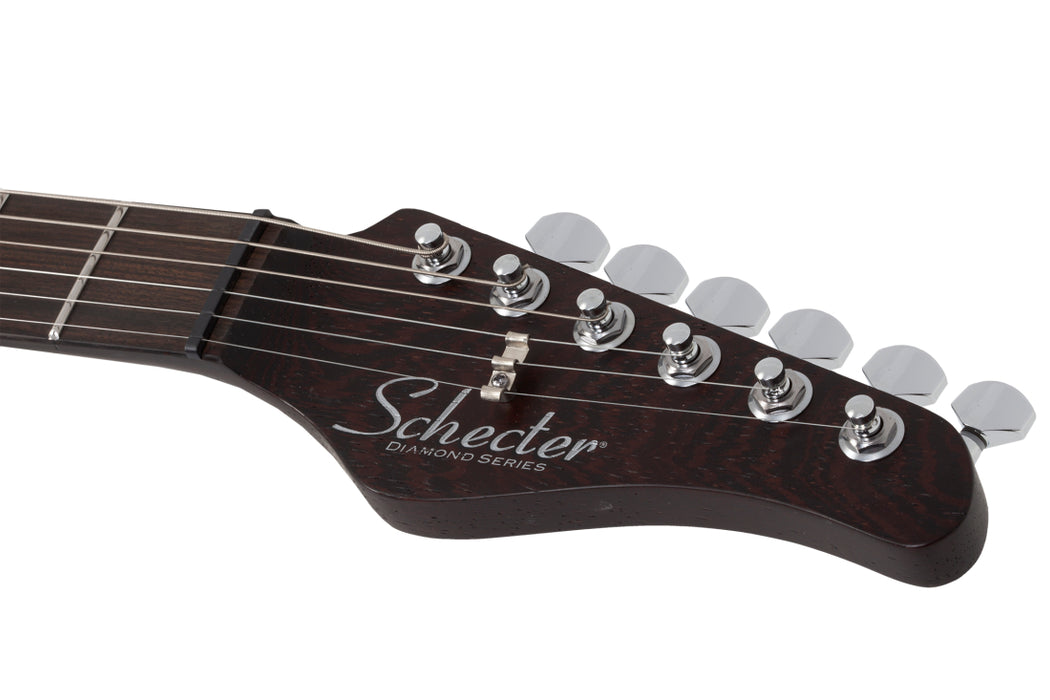 Schecter Nick Johnston Traditional 10th Anniversary HSS Electric Guitar Left-Handed, Atomic Saffron