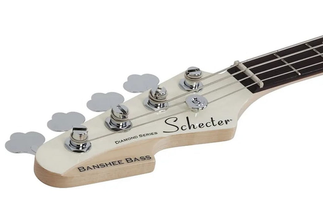 Schecter Banshee Bass Left-Handed Olympic White