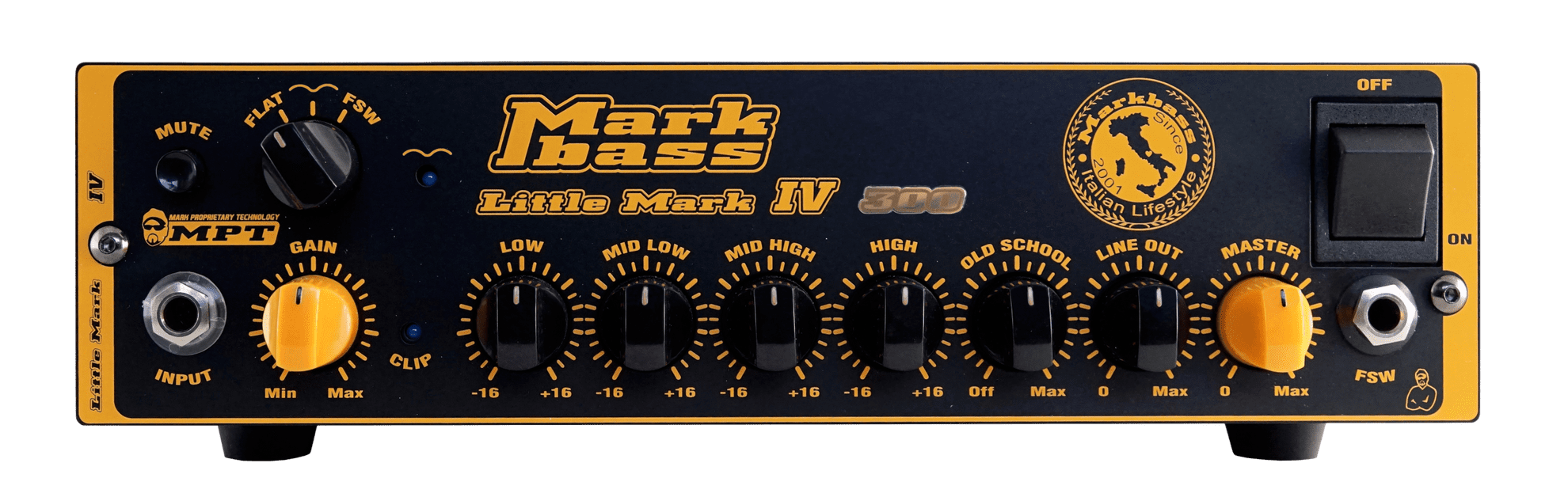 Markbass LITTLEMARK-IV-300U 300W Bass Amp Head With 4-band EQ Old School Filter