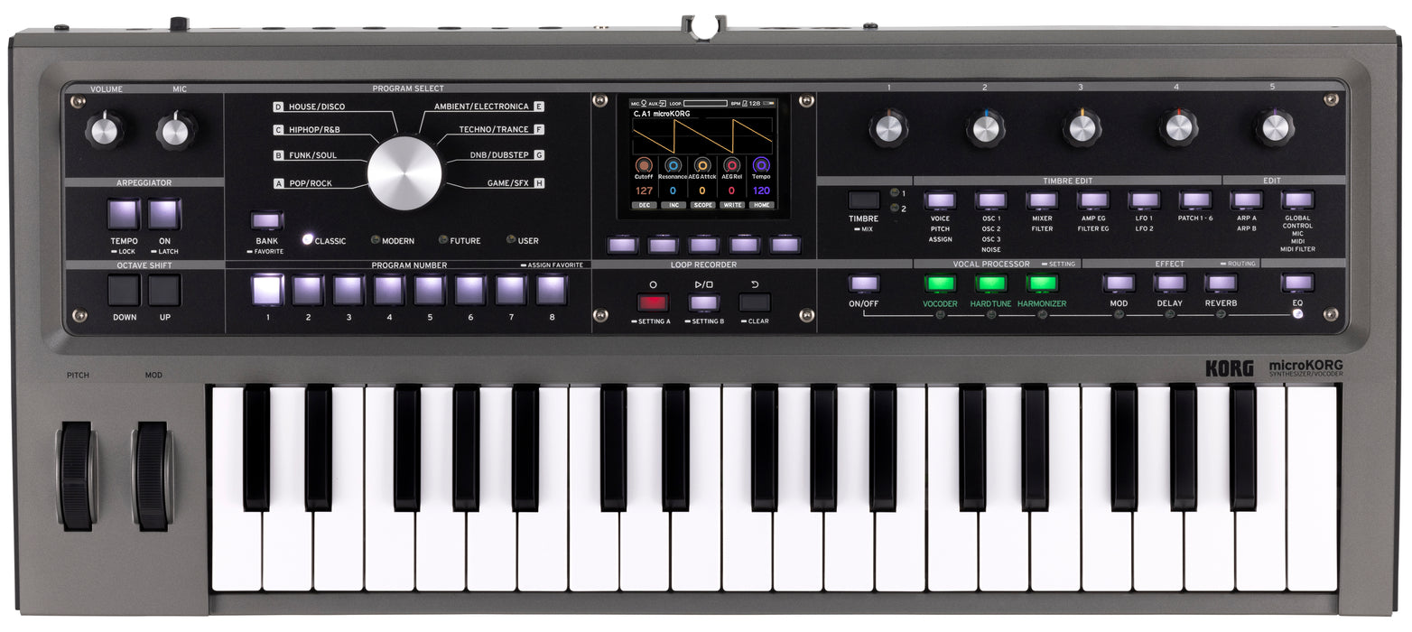 Korg - 37-Key Mini Key Analog Synthesizer With Vocoder & Mic mkii