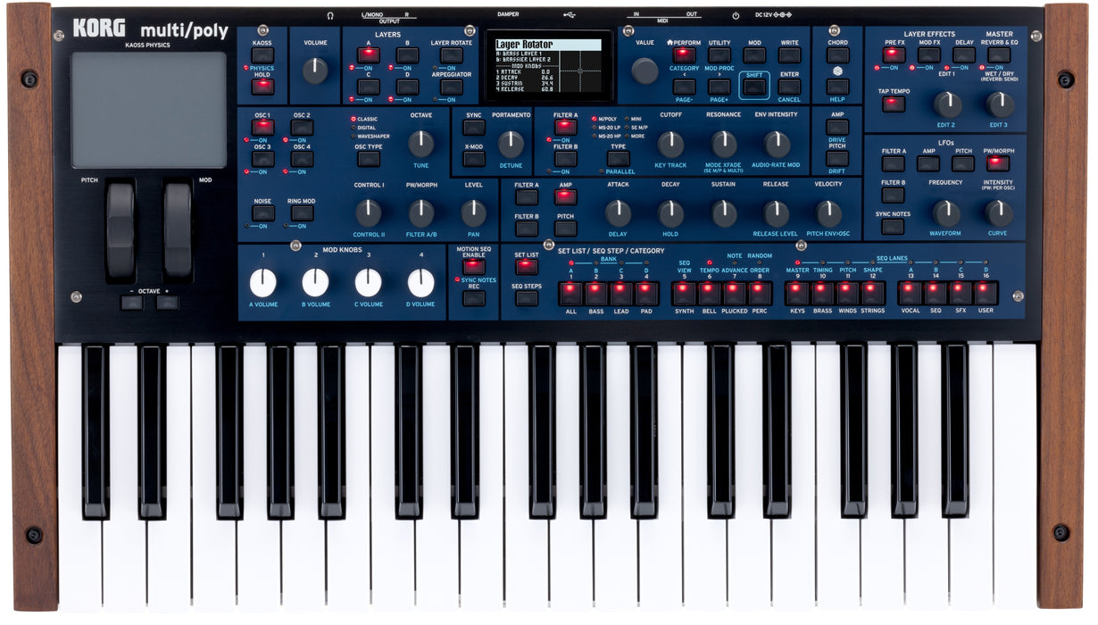 Korg 37 Key Virtual Analog Synth