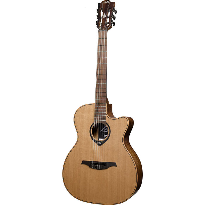 Lag HV10-N-ACE Hyvibe 10 Nylon Auditorium Cutaway, Satin finish