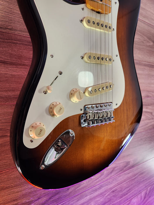 Fender American Vintage II 1957 Stratocaster, Maple Fingerboard, Left-Handed - 2 Color Sunburst - Used