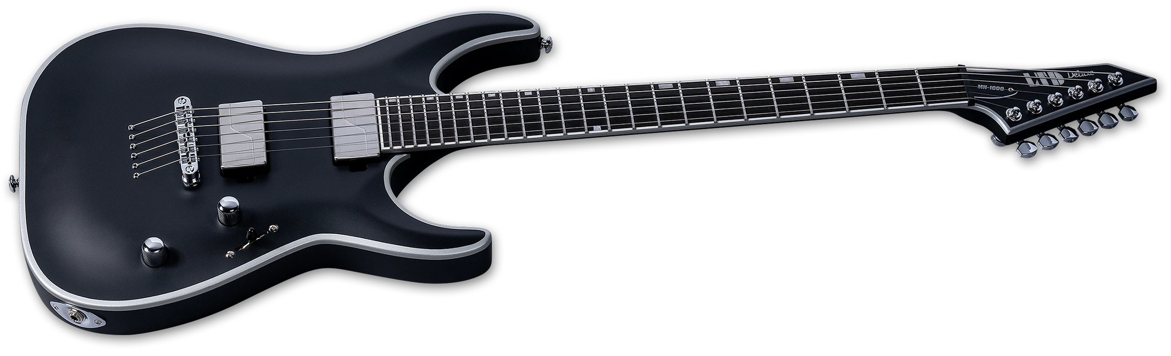 ESP LTD MH-1000NT Electric Guitar Bold Binding, Black Satin