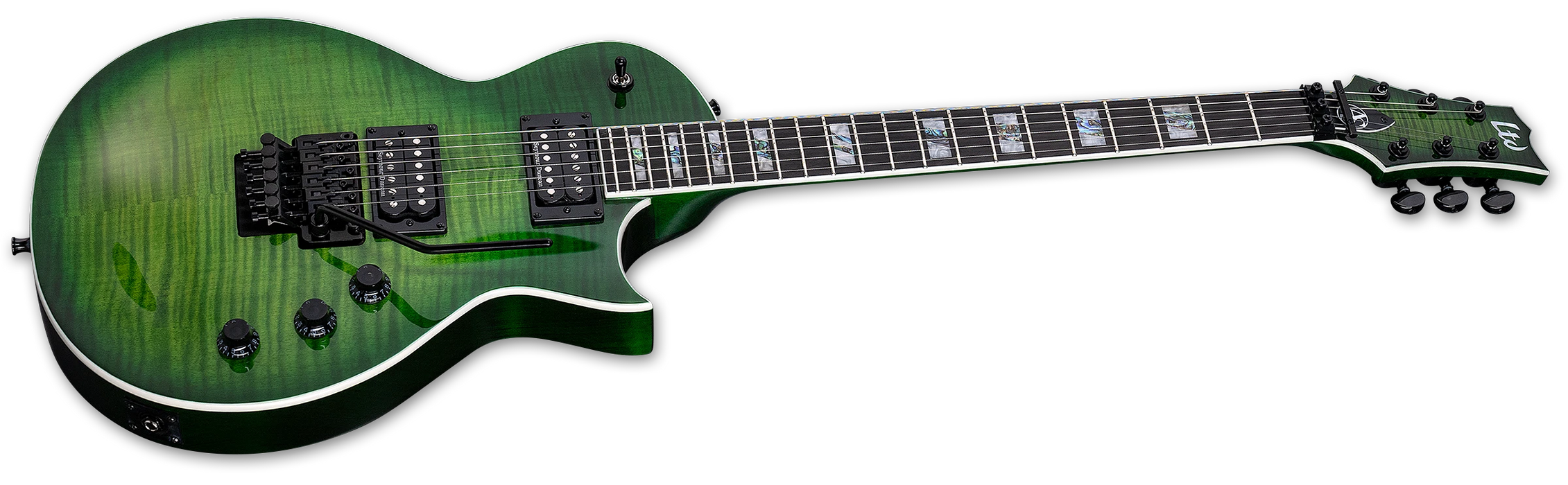 ESP LTD Alex Skolnick AS-1 Signature Electric Guitar, Lime Burst/Lime Green