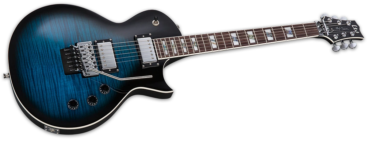 ESP LTD AS-1FR Alex Skolnick, Black Aqua Sunburst