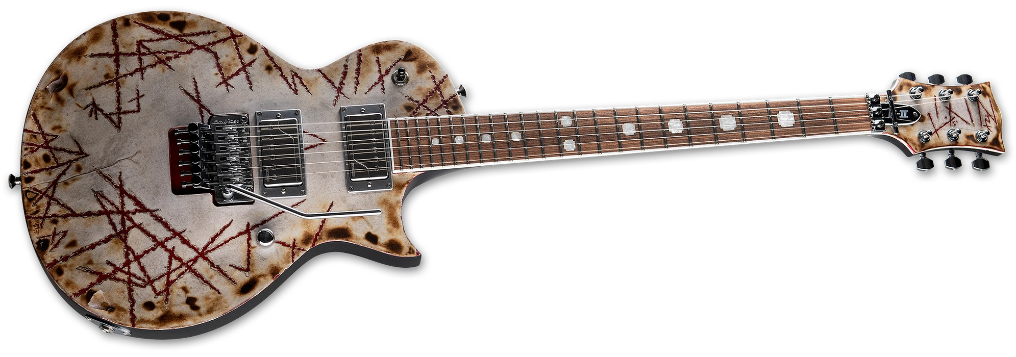 ESP  E-II RZK-II BURNT Richard Z, Distressed & Burnt