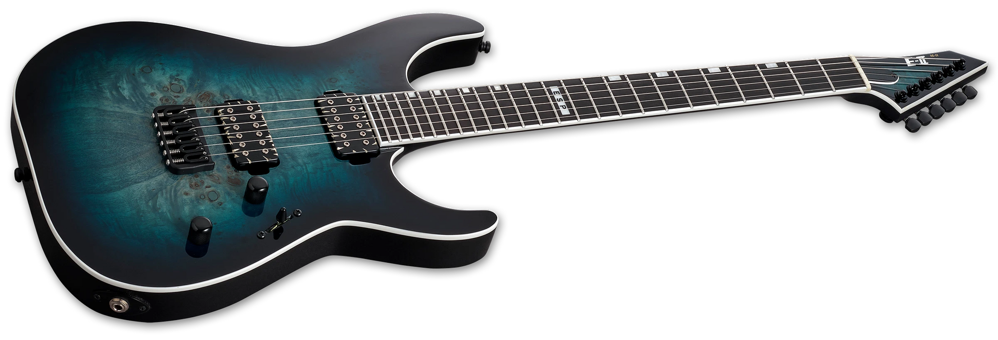 ESP E-II M-II HT, Mercury Blue Burst