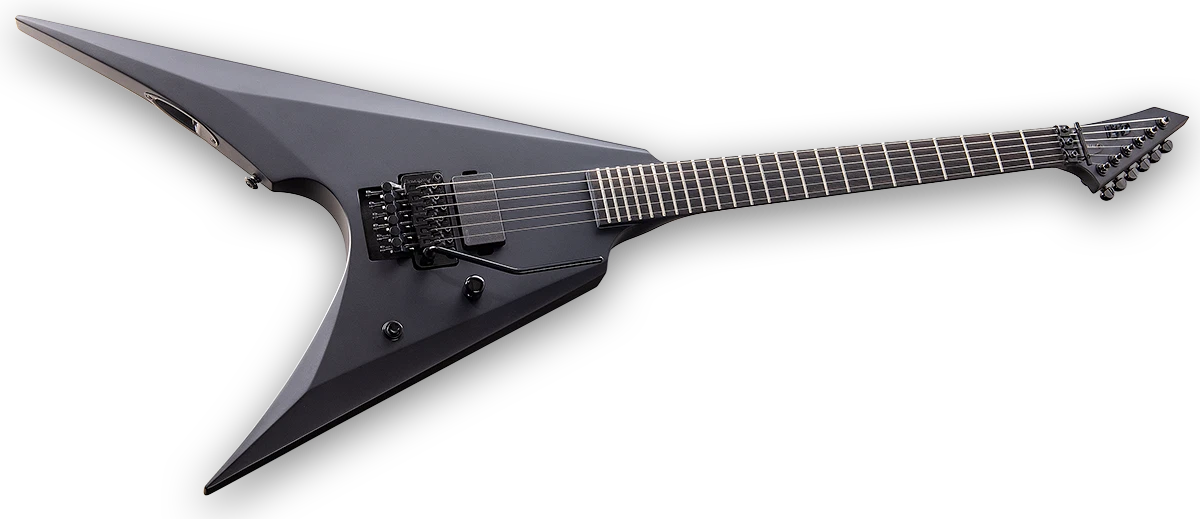 ESP LTD ARROW-200 Black Metal FR, Black Satin