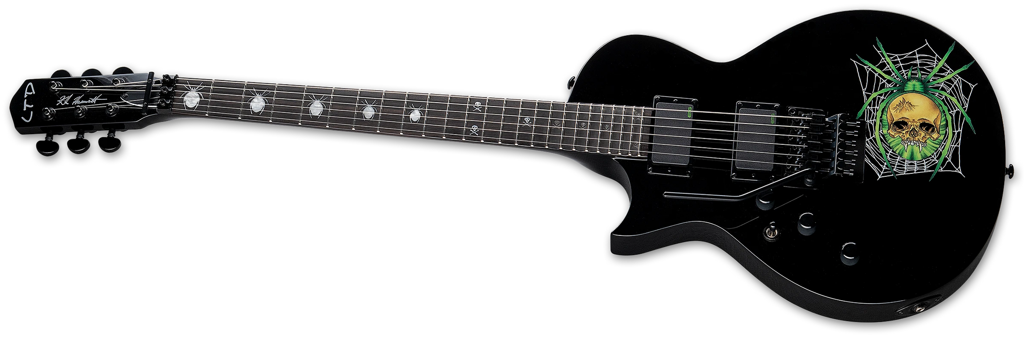 ESP LTD KH-3 Kirk Hammett Left-handed, Blackspider with Graphic