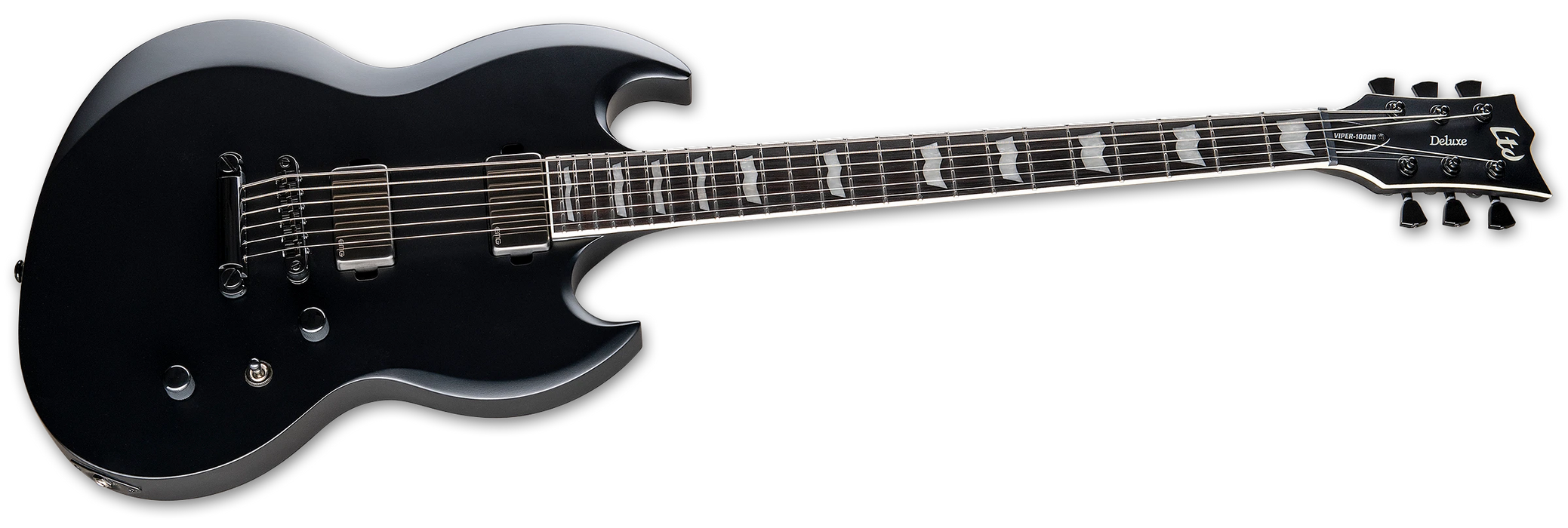 ESP LTD VIPER-1000 Baritone, Black Satin