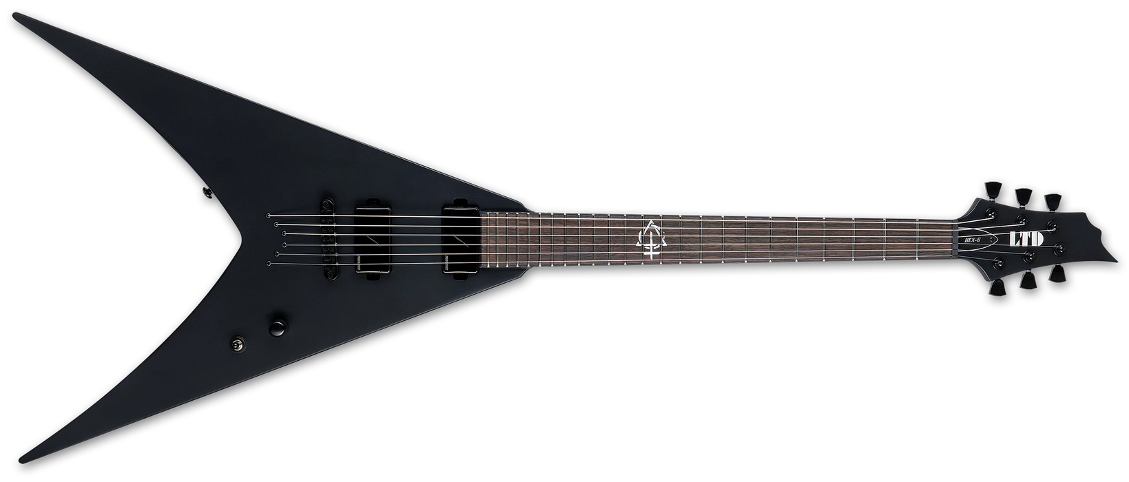 ESP LTD HEX-6 Nergal, Black Satin