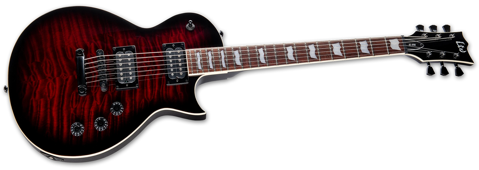 ESP LTD EC-256 QM, See-through Black Cherry