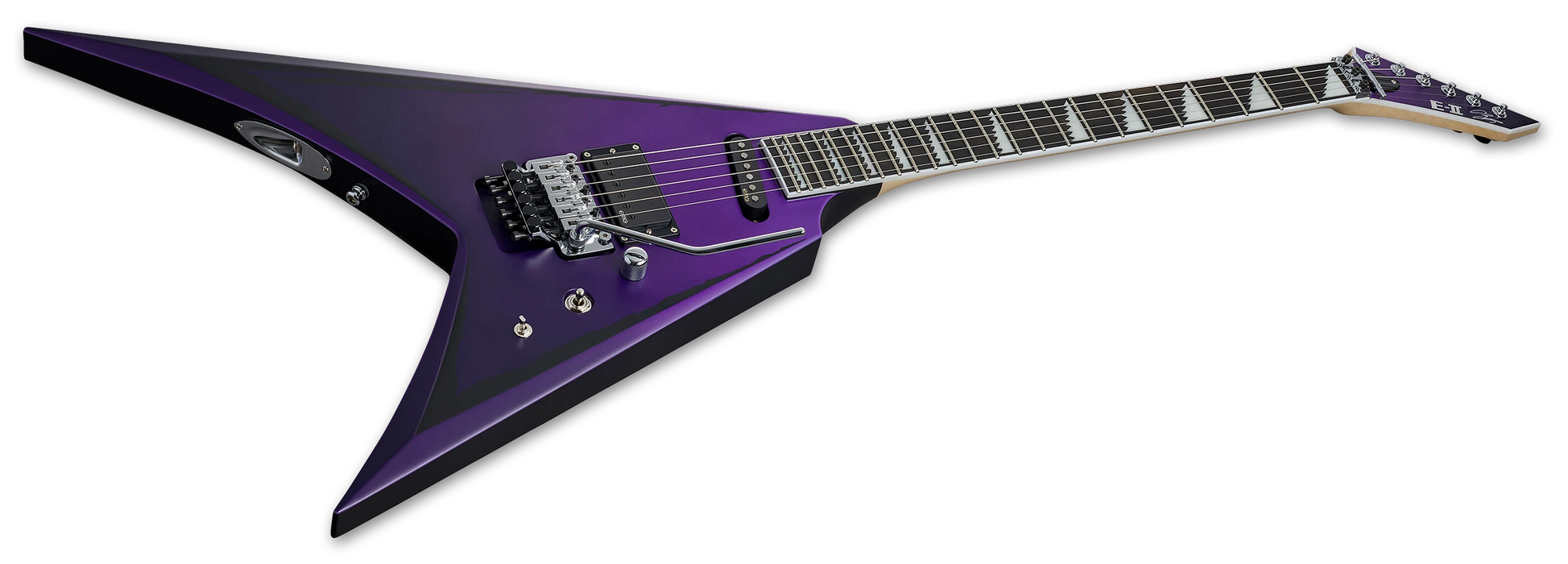 ESP Alexi Laiho Ripped, Purple Fade with Black Stripe