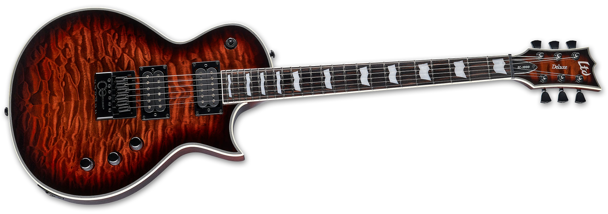 ESP LTD EC-1000 Evertune QM, , Dark Brown Sunburst