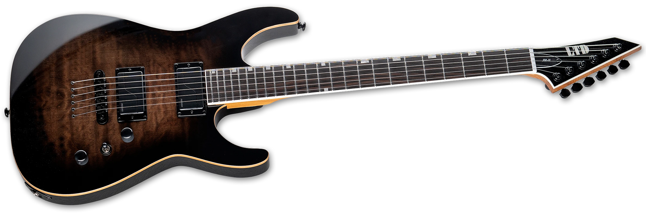 ESP LTD JM-II Josh Middleton, Black Shadow Burst