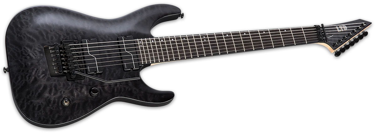 ESP LTD BUZ-7QM Buz Mcgrath, See-through Black