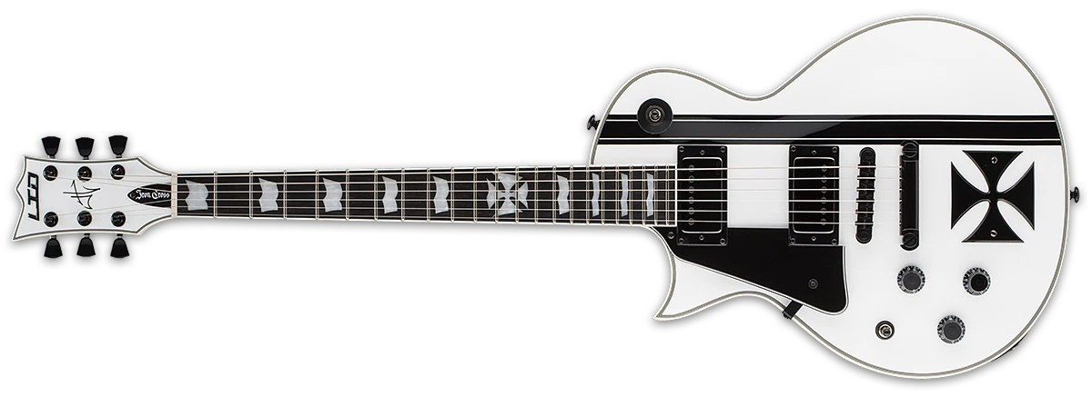 ESP LTD Iron Cross James Hetfield Left-handed, Snow White