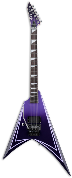 ESP LTD Alexi Hexed Sawtooth Alexi Laiho Left-handed, Purple Fade with Pinstripes