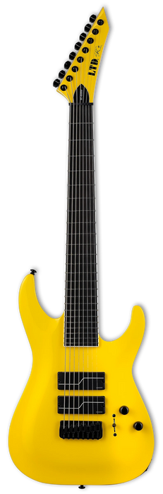 ESP LTD SC-608 Baritone Electric Guitar, Yellow