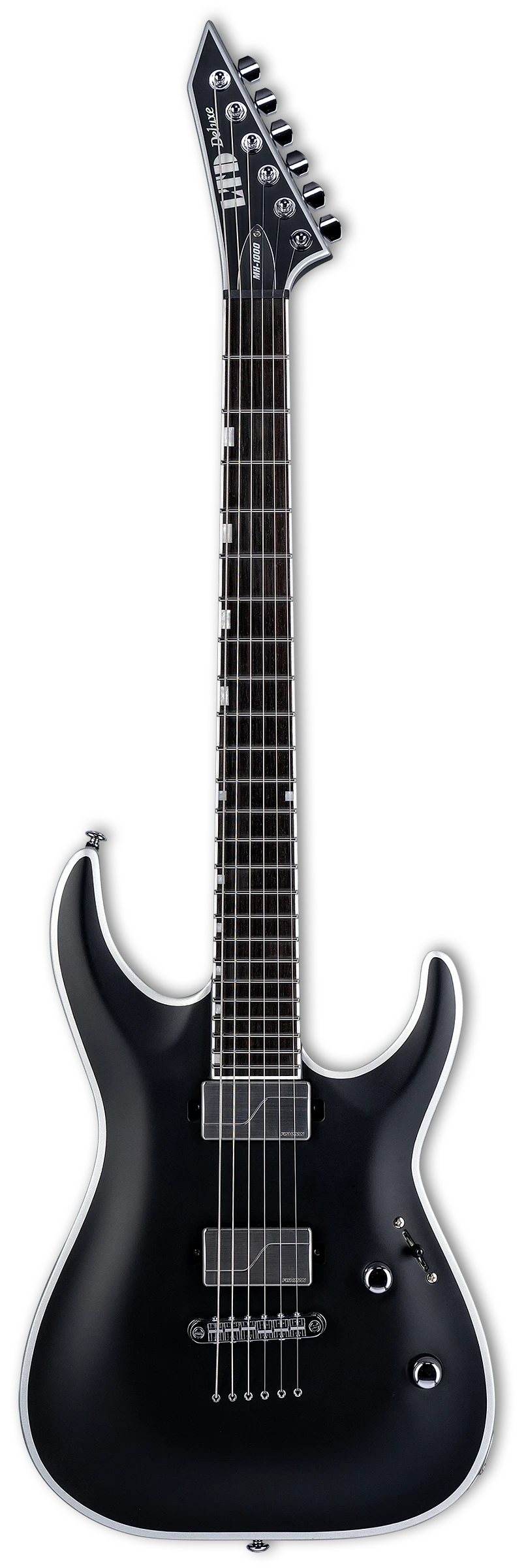 ESP LTD MH-1000NT Electric Guitar Bold Binding, Black Satin for