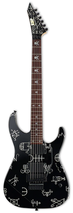 ESP  Kirk Hammet Demonology, Black with Graphic