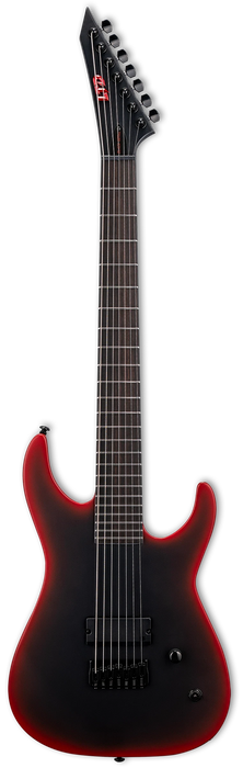 ESP LTD M-7HT Baritone Black Metal Electric Guitar