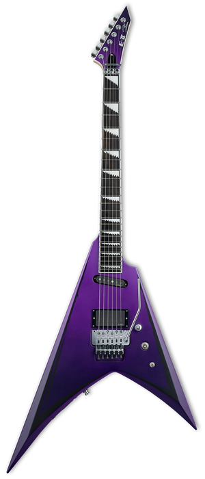 ESP Alexi Ripped, Purple Fade Satin with Ripped Pinstripes