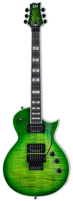 ESP LTD Alex Skolnick AS-1 Signature Electric Guitar, Lime Burst/Lime Green