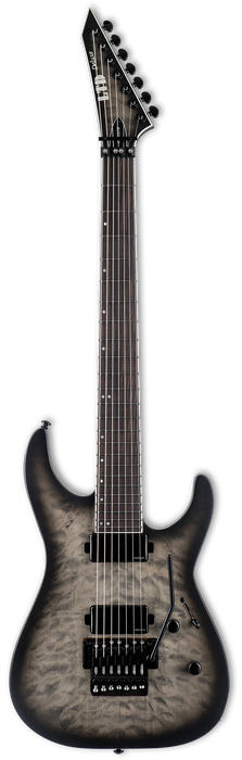 ESP LTD M-1007 Baritone, Charcoal Burst Satin