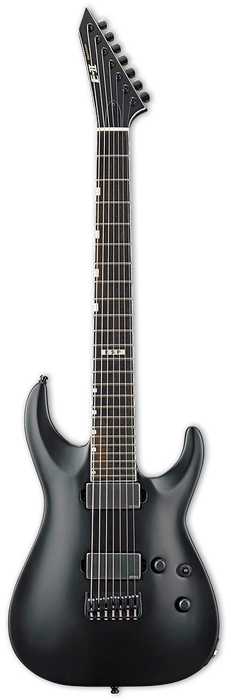 ESP E-II HORIZON NT-7B Hipshot, Black Satin