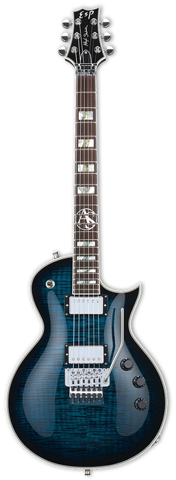 ESP  AS-1FR Alex Skolnick, Black Aqua Sunburst