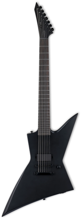 ESP LTD EX-7 BLACK METAL Baritone, Black Satin