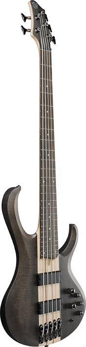 Ibanez BTB605LTGF BTB Standard 5-String Electric Bass, Transparent Gray Flat