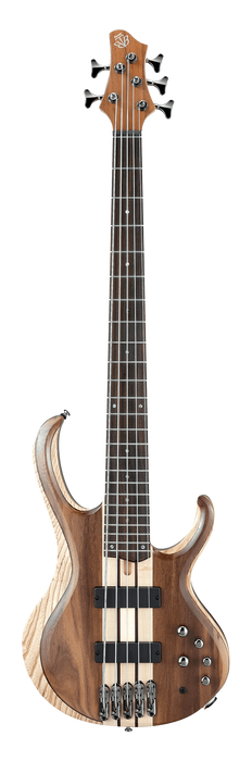 Ibanez BTB745NTL BTB Series 5 String Electric Bass w/Bartolini Pickups, Natural Low Gloss