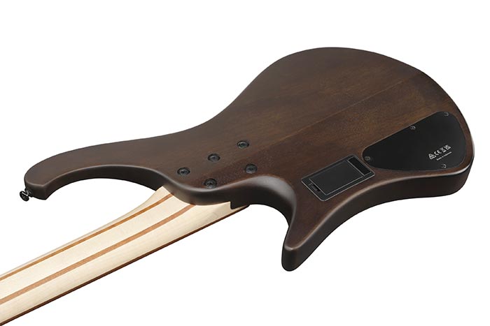 Ibanez EHB600LWNF EHB Ergonomic Headless Bass 4-String, Walnut Flat