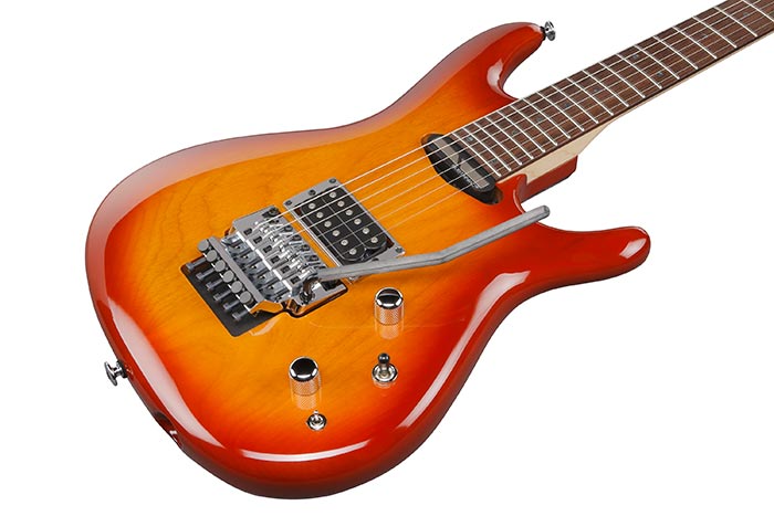 Ibanez JS2470CS Joe Satriani Signature Electric Guitar w/Hardshell Case, Cherry Sunburst