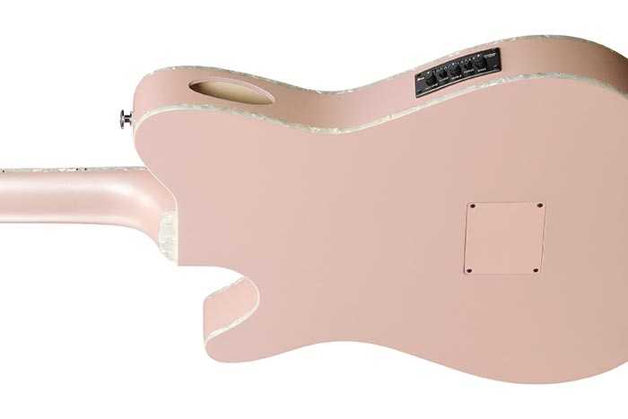 Ibanez TOD10N Tim Henson Signature Nylon Acoustic-Electric Guitar, Pearl Pink Flat