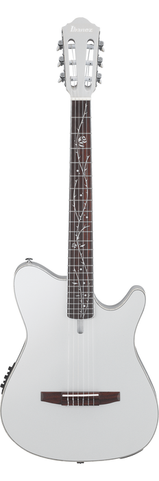 Ibanez TOD10N Tim Henson Signature Nylon Acoustic-Electric Guitar, Silver Metallic Flat