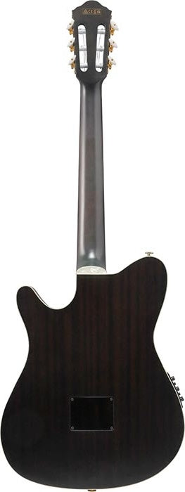 Ibanez TOD20FMN Tim Henson Signature Nylon Acoustic-Electric Guitar, Black Burst Fade Low Gloss