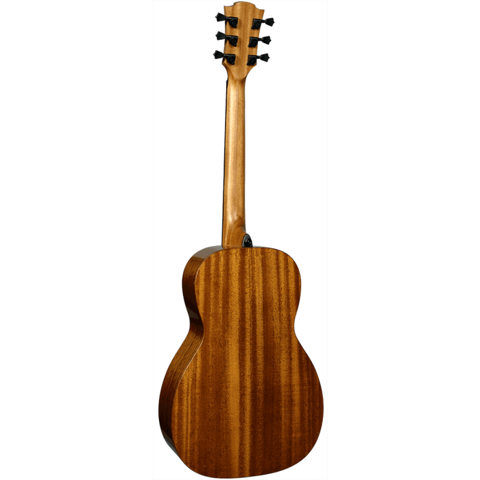 Lag T98PE Tramontane 98 Parlor Acoustic / Electric Guitar, French Satin
